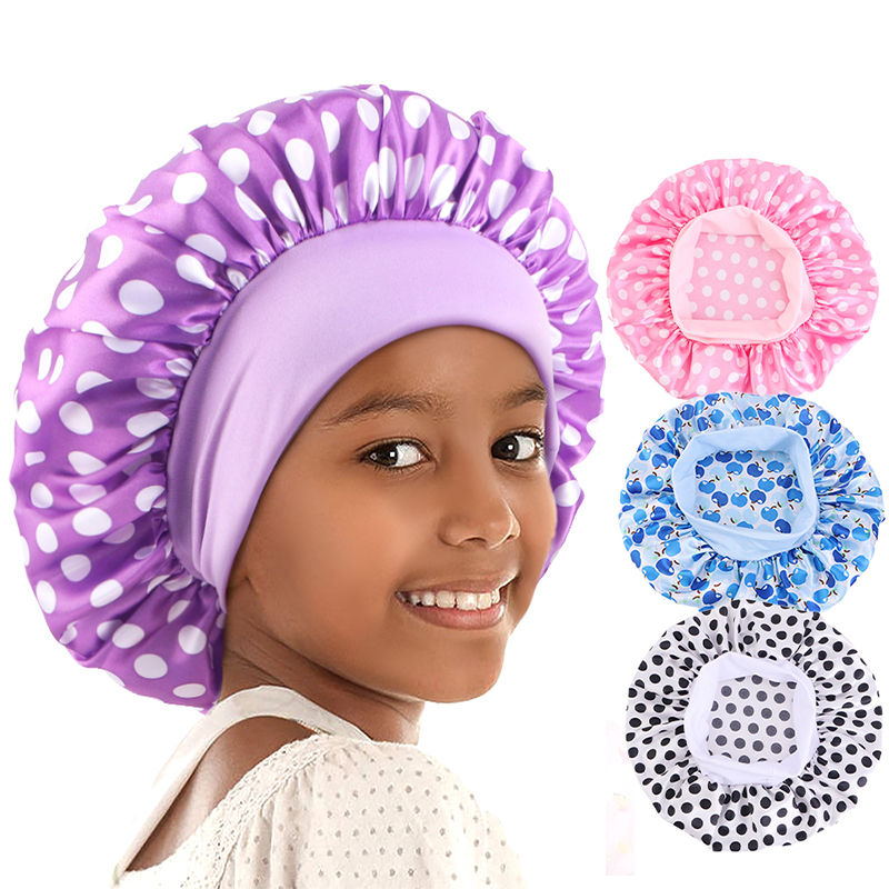 Kids Printing Stain Bonnet Nig - Hair Care For 5 Year Old Girl recension och pris